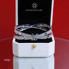 Vòng Tay CHAM JEWELRY VT61, Vòng Kiểu LV (Barcode CV8004)