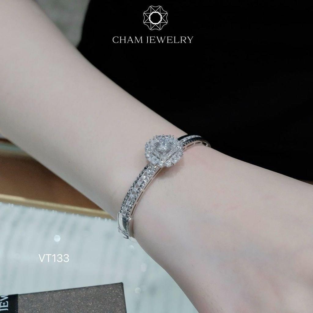 Vòng Tay VT133 CHAM JEWELRY, Chủ 6.5mm ( Barcode CV6355 ).