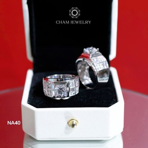 Nhẫn Nam NA40 CHAM JEWELRY, Chủ 9.0mm ( Barcode TNNA336).