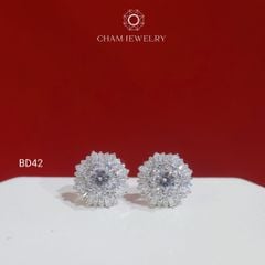 Hoa Tai BD42 CHAM JEWELRY, Chủ 4.0mm (Barcode TBD1602).