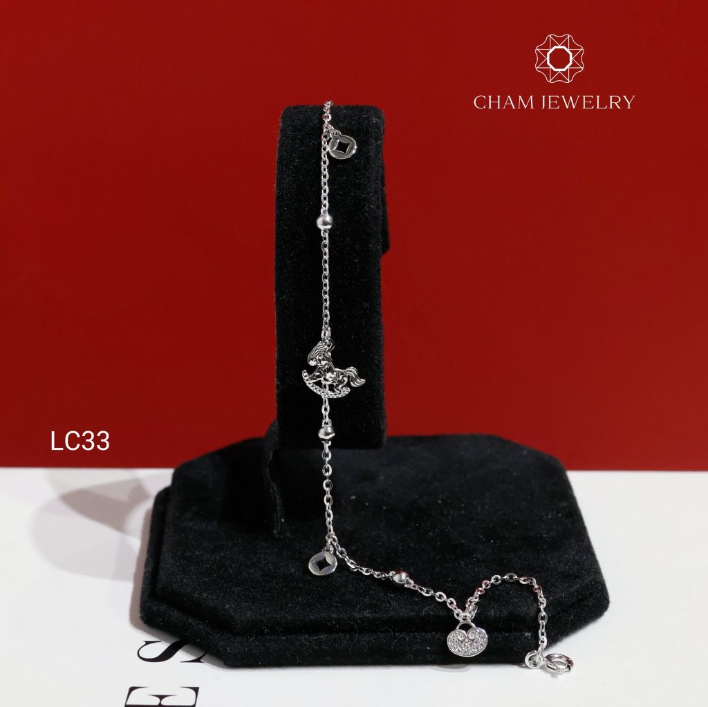 Lắc Chân LC33 CHAM JEWELRY, Lắc Chân Charm Ngựa (Barcode CTNC97) .