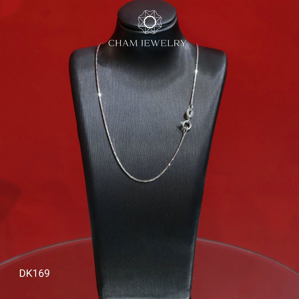 Dây Chuyền CHAM JEWELRY DK169, Dây Mì Kim Cương, Bản 1.0mm  (Barcode CDAYY236)