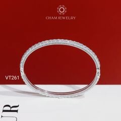 Vòng Tay CHAM JEWELRY VT261, Vòng Kiểu Full Đá 2.5mm (Barcode PVH382)