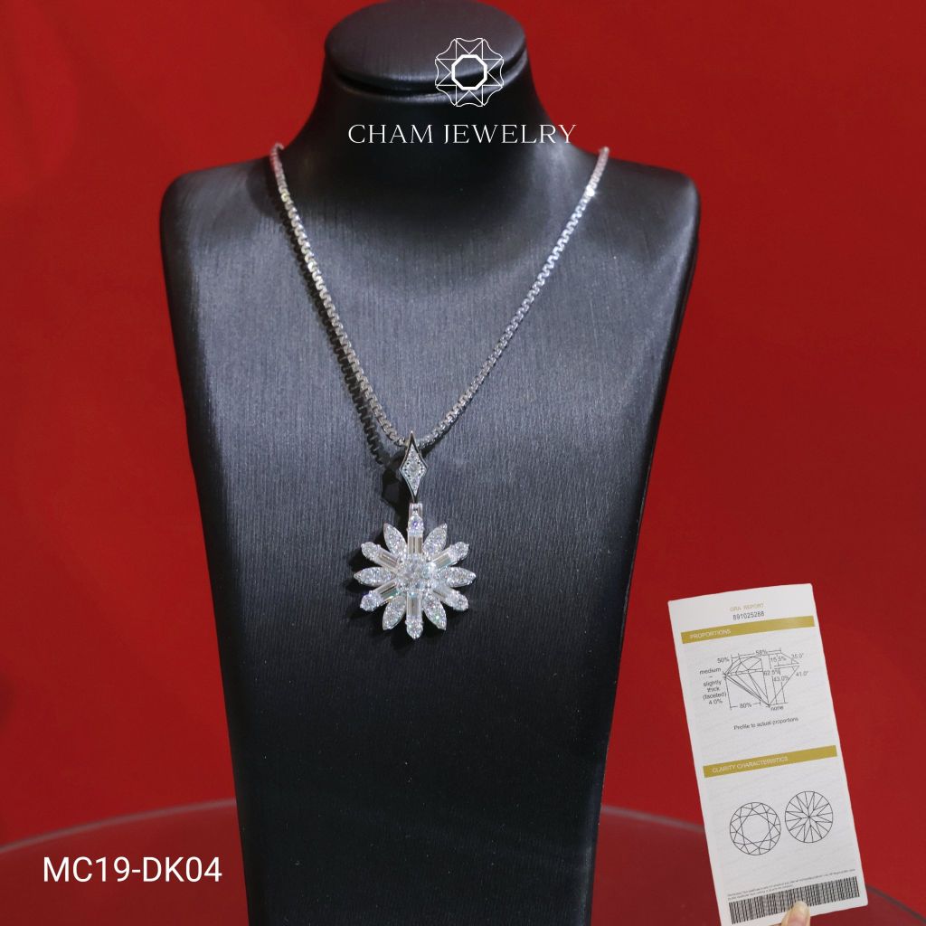 Dây Chuyền MC19-DK04 45cm Đá Moissanite CHAM JEWELRY.