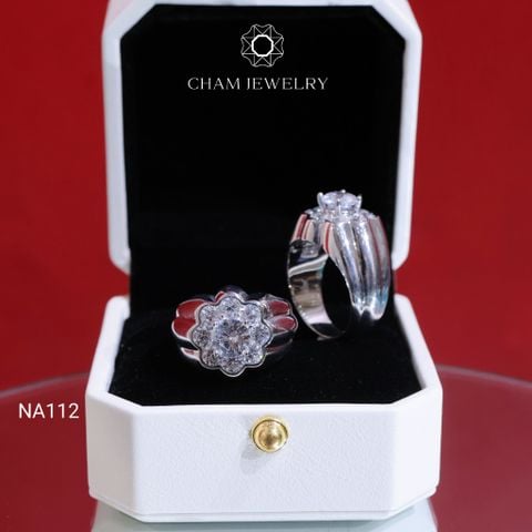 Nhẫn Nam NA112 CHAM JEWELRY, Chủ 6.5mm