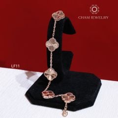 Lắc Tay LF11 CHAM JEWELRY, Lắc 4 Lá Chạm Máy (Barcode OLT04)