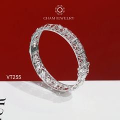Vòng Tay CHAM JEWELRY VT255, Vòng Kiểu Chạm Máy Bản 10.0mm (Barcode PVH154)