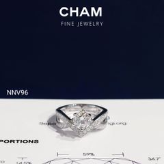 Nhẫn Nữ NNV96 Vàng 10k Chủ 6.3mm Kim Cương Lab Grown Diamond ( Barcode CNNV03)