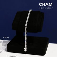 Lắc Tay LTV02 Vàng 10k 3.0mm Kim cương Lab-grown (Barcode CLTV01)