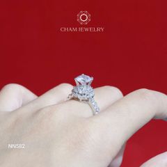 Nhẫn NN582 CHAM JEWELRY, Chủ 7.5mm (Barcode CNNK62)