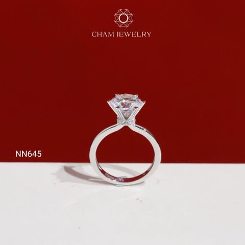 Nhẫn NN645 CHAM JEWELRY, Chủ 8.0mm( Barcode TNN1102).