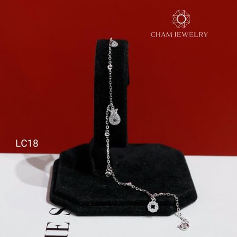 Lắc Chân LC18 CHAM JEWELRY, Lắc Charm Kim Tiền (Barcode CTNC133) .