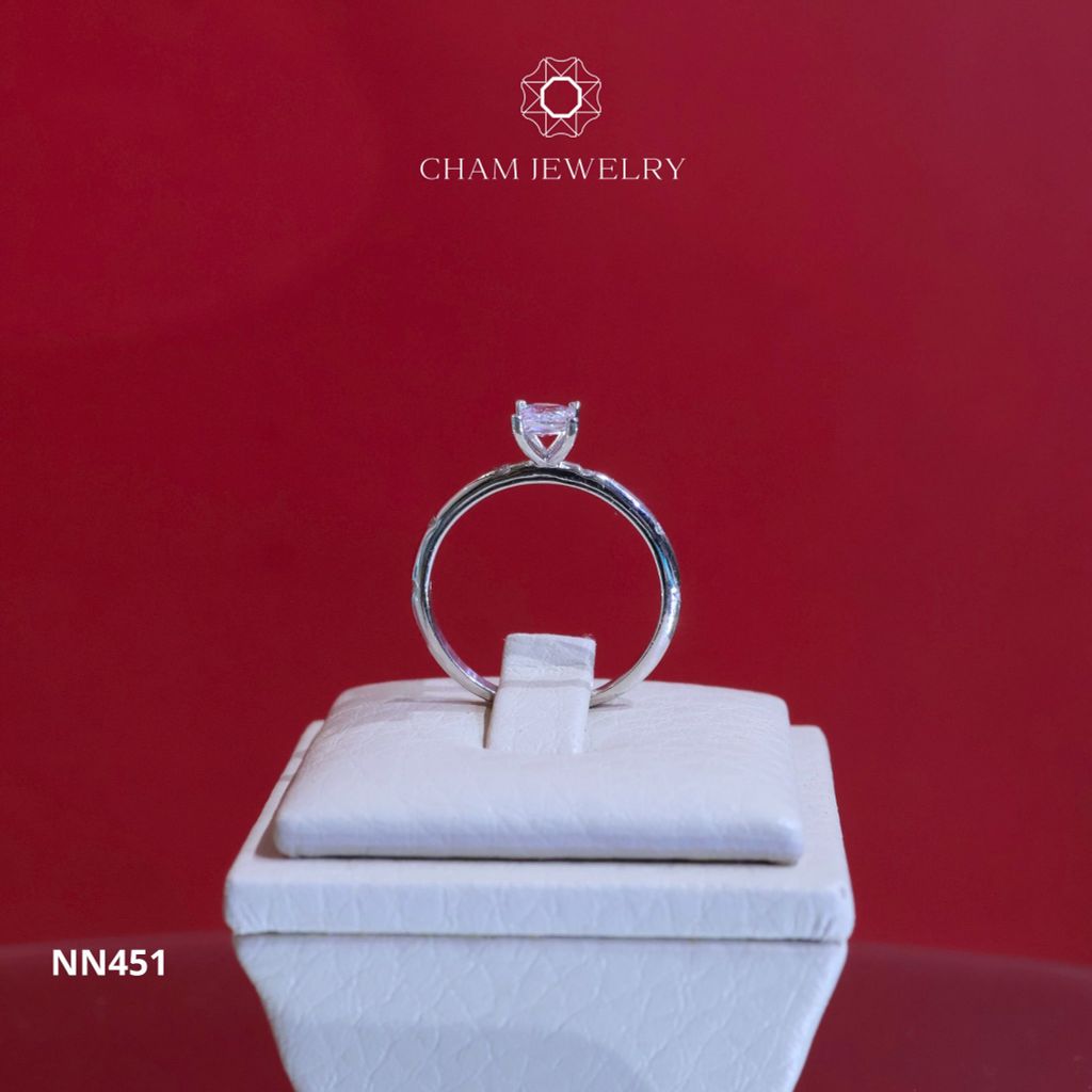 Nhẫn Nữ CHAM JEWELRY NN451, Chủ 4.0mm (Barcod TNN1437).