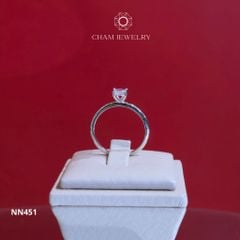 Nhẫn Nữ CHAM JEWELRY NN451, Chủ 4.0mm (Barcod TNN1437).