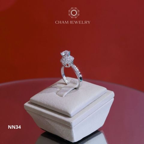 Nhẫn CHAM JEWELRY NN34, Chủ 5.0mm (Barcode TNN1660)