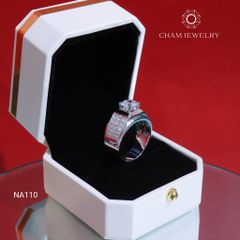 Nhẫn Nam NA110 CHAM JEWELRY, Chủ 8.0mm (Barcode TNNA402).