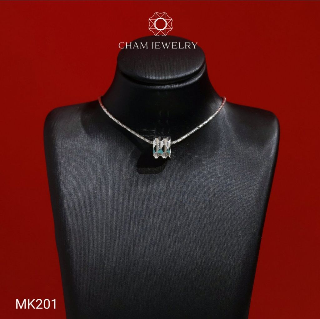 Mặt Dây Chuyền MK201 CHAM JEWELRY, Mặt Xỏ Chạm Máy (Barcode TCH1032).