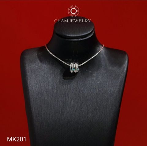 Mặt Dây Chuyền MK201 CHAM JEWELRY, Mặt Xỏ Chạm Máy (Barcode TCH1032).