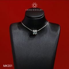 Mặt Dây Chuyền MK201 CHAM JEWELRY, Mặt Xỏ Chạm Máy (Barcode TCH1032).