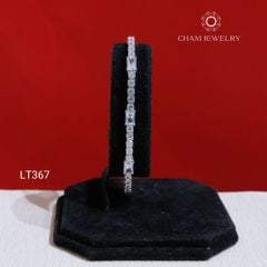 Lắc Tay LT367 CHAM JEWELRY , Lắc Đá Chữ Nhật Kết 3.0mm (Barcode KLT70).