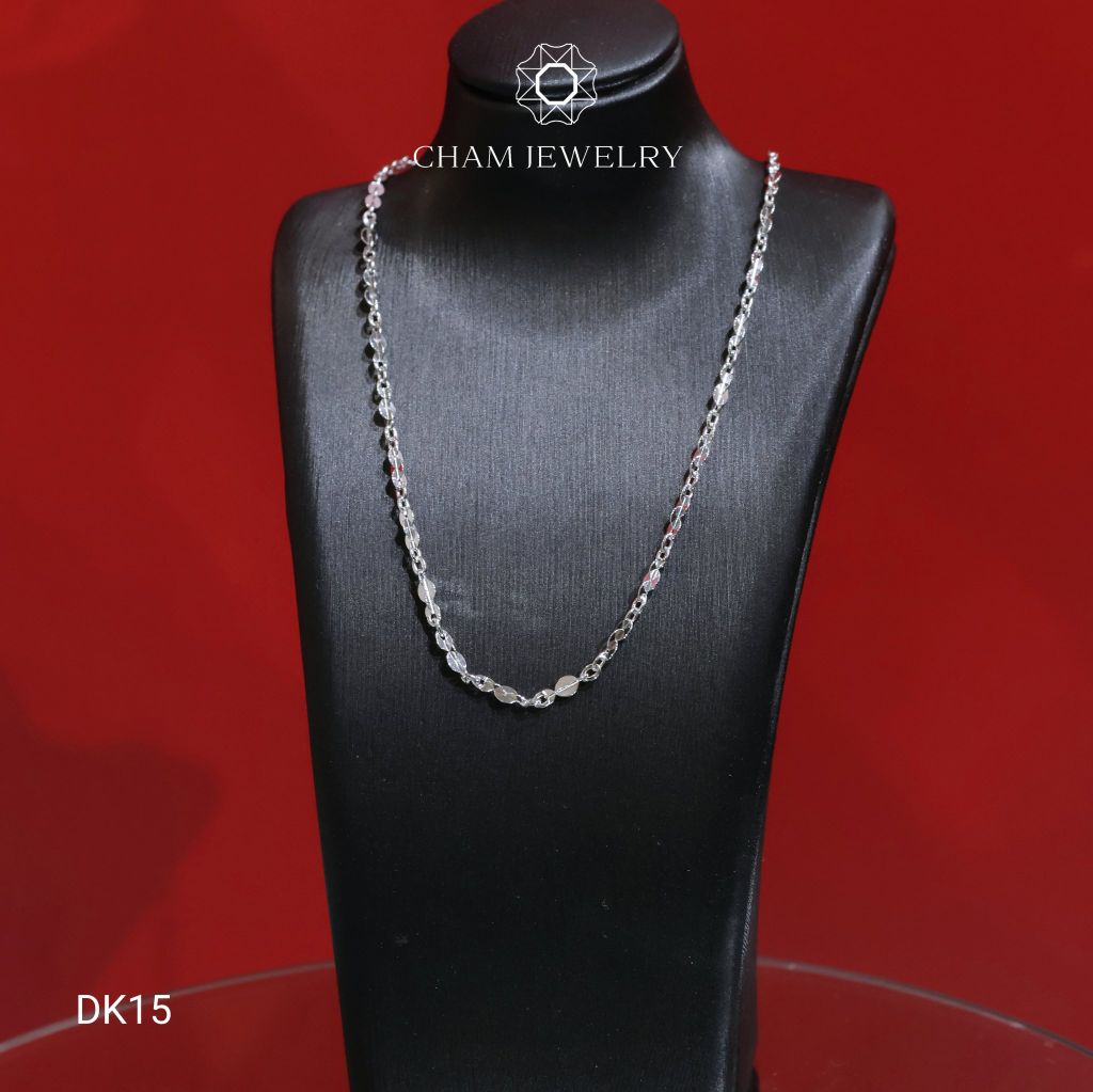Dây Chuyền CHAM JEWELRY DK15, Dây Lá Trơn, Bản 2.3mm (Barcode TDY773)