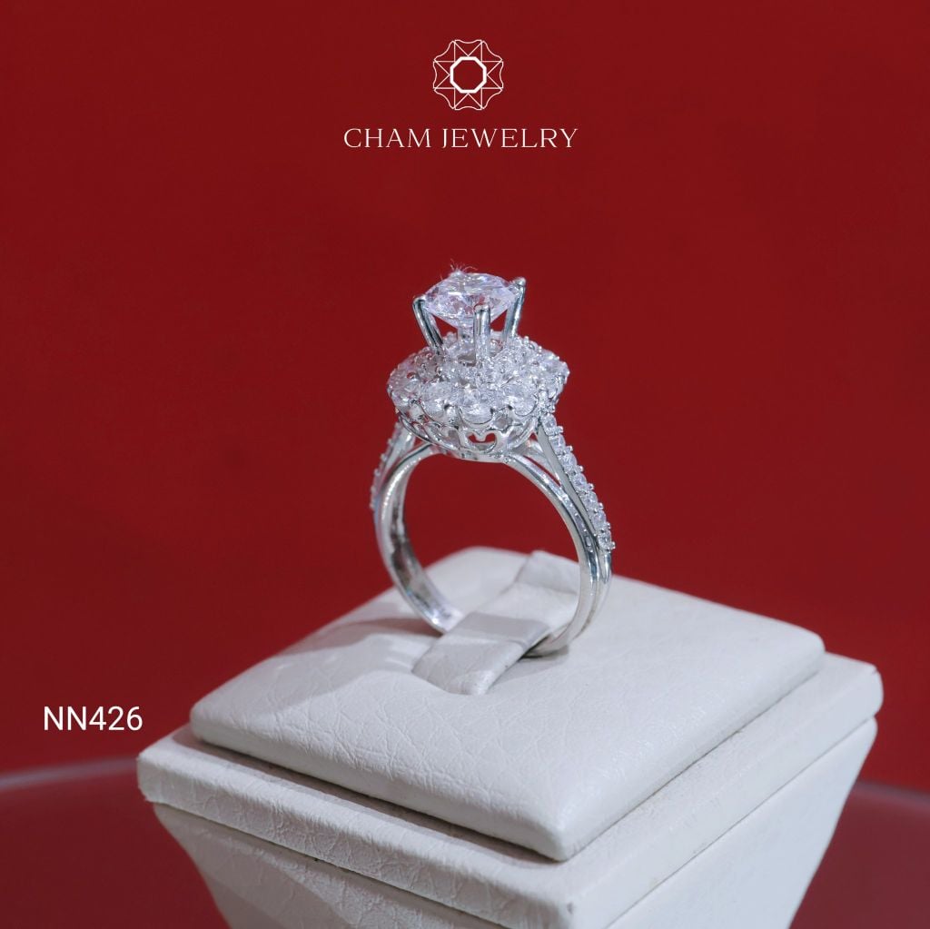 Nhẫn Nữ CHAM JEWELRY NN426, Chủ 7.0mm (Barcod CNTN19).