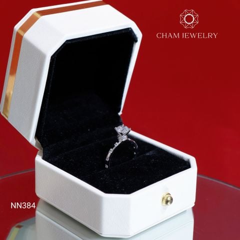 Nhẫn NN384 CHAM JEWELRY, Chủ 6.0mm (Barcode TVB305N).