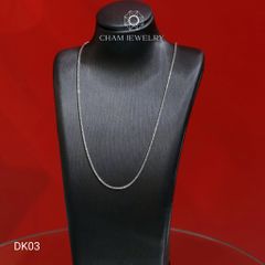 Dây Chuyền CHAM JEWELRY DK03, Bản 1.0mm (Barcode TDY590-CDAYY236-CHD156-TDY714-CDYR0114-C10D11D-CDYR220-NDCS5).