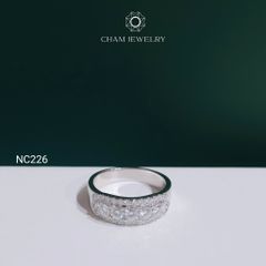 Nhẫn NC226 CHAM JEWELRY, Nhẫn Full Hàng Đá Moissanite (Barcode OCNN84)