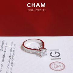 Nhẫn Nữ NNV56 Vàng 10k Chủ 6.3 Kim Cương Lab Grown Diamond