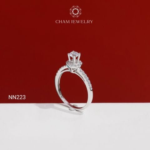 Nhẫn NN223 CHAM JEWELRY, Chủ 4.0mm( Barcode TNN1880).