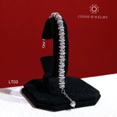Lắc Tay CHAM JEWELRY LT03, Lắc Bi Bản 6.0mm ( Barcode TLBC511)