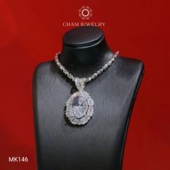 Mặt Dây Chuyền MK146 CHAM JEWELRY, Mặt Đá Nam Phi Chủ Ovan 12x16mm (Barcode TMA1730)