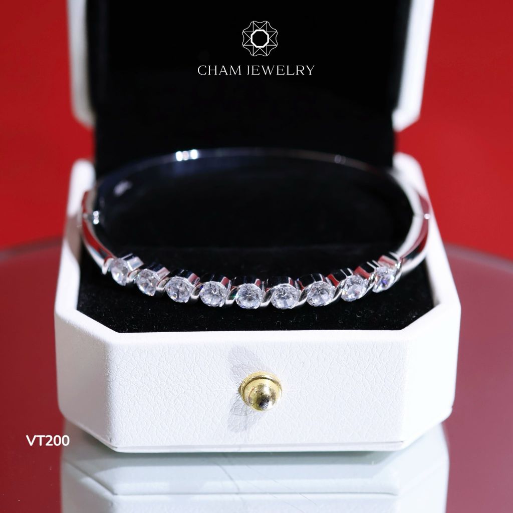Vòng Tay VT200 CHAM JEWELRY, Đá 4.0mm (Barcode CV7190)