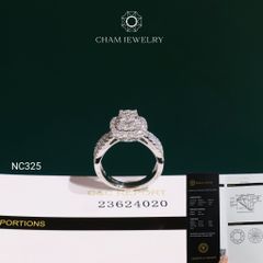 Nhẫn NC325 CHAM JEWELRY, Chủ 5.4mm Đá Moissanite C&C (OCNN172)