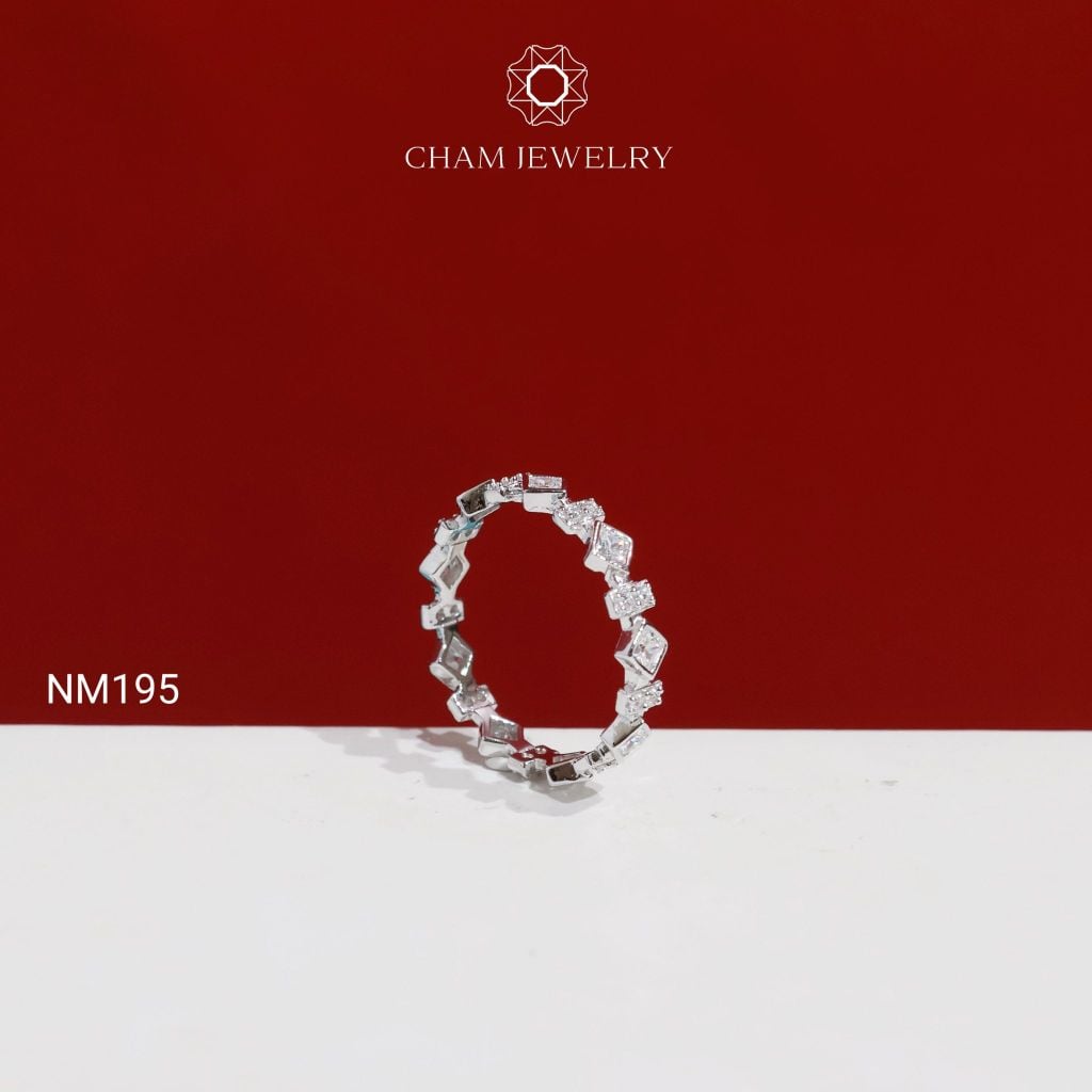 Nhẫn NM195 CHAM JEWELRY, Nhẫn Kiểu Full Đá ( TNF41-C-N2060 ).