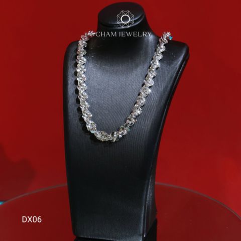 Dây Chuyền DX06 CHAM JEWERY , Xoắn Tròn Bản 6mm (Barcode TDBC676). (KN)
