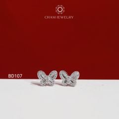 Hoa Tai BD107 CHAM JEWELRY , Hoa Tai Bướm Bản 10.0mm (TBD1842-C-B4533).