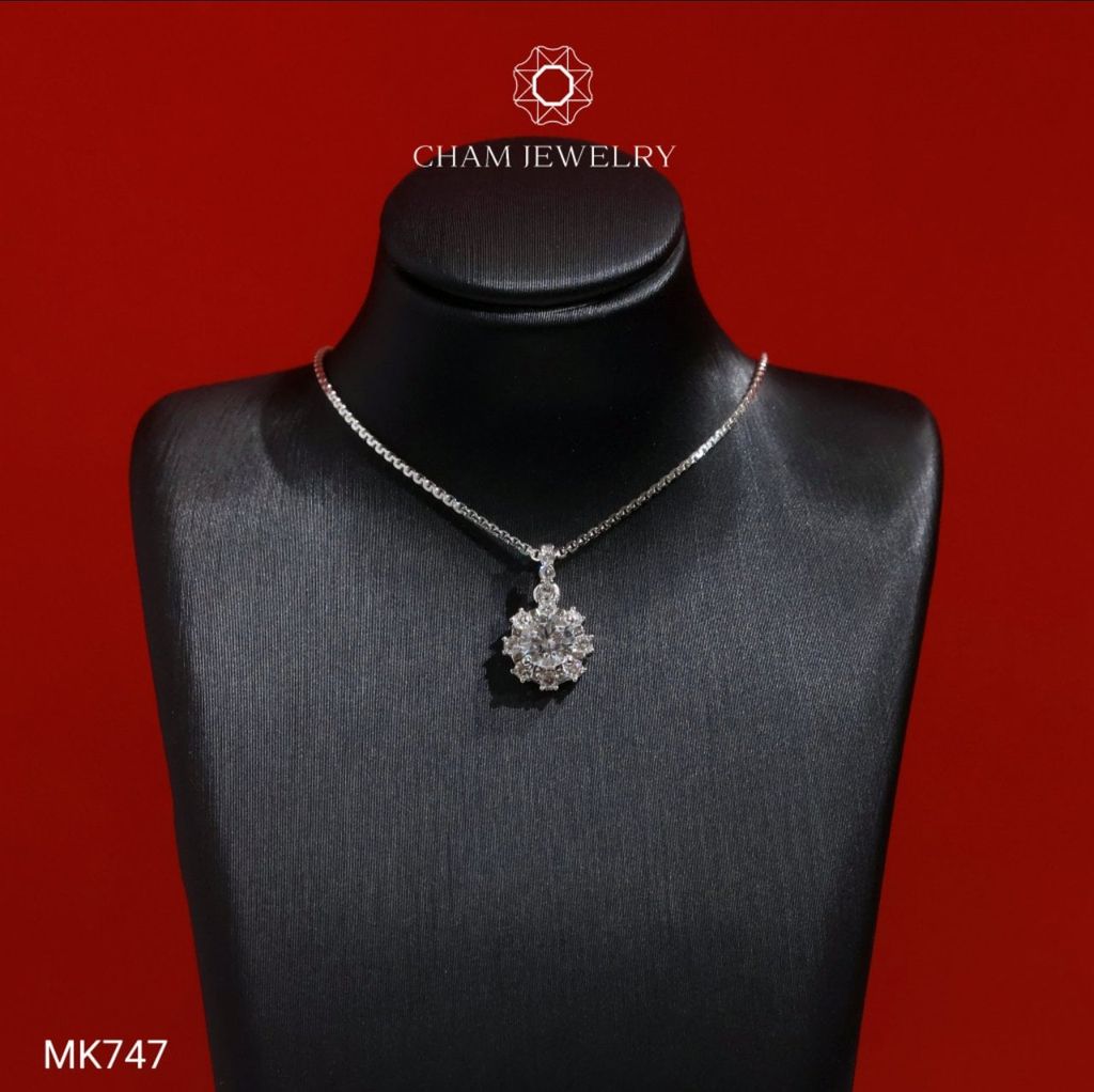 Mặt Dây Chuyền MK747 CHAM JEWELRY, Mặt Kiểu Chủ 5.0mm (Barcode TMA2026).