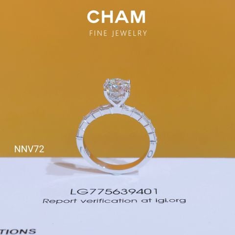 Nhẫn Nữ NNV72 Vàng 10k Chủ 6.3 Kim Cương Lab Grown Diamond