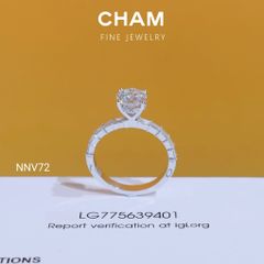 Nhẫn Nữ NNV72 Vàng 10k Chủ 6.3 Kim Cương Lab Grown Diamond
