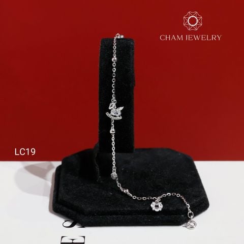 Lắc Chân LC19 CHAM JEWELRY, Lắc Chân Charm Ngựa (Barcode CTNC88) .