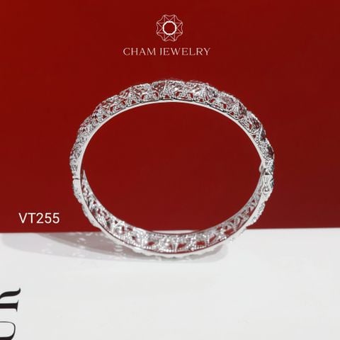 Vòng Tay CHAM JEWELRY VT255, Vòng Kiểu Chạm Máy Bản 10.0mm (Barcode PVH154)