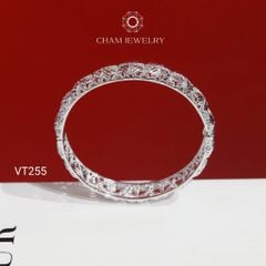 Vòng Tay CHAM JEWELRY VT255, Vòng Kiểu Chạm Máy Bản 10.0mm (Barcode PVH154)