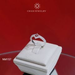 Nhẫn NM157 CHAM JEWELRY, Nhẫn Chữ V (Barcode TNT748).