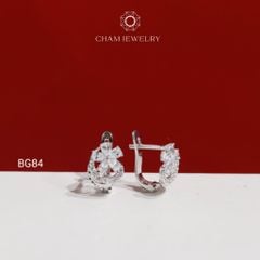 Hoa Tai BG84 CHAM JEWELRY, Hoa Tai Hoa 5 Cánh Giọt Nước (Barcode TBG847).