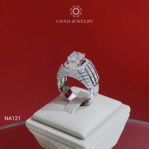 Nhẫn Nam NA121 CHAM JEWELRY, Chủ 8.0mm (Barcode TNNA440).