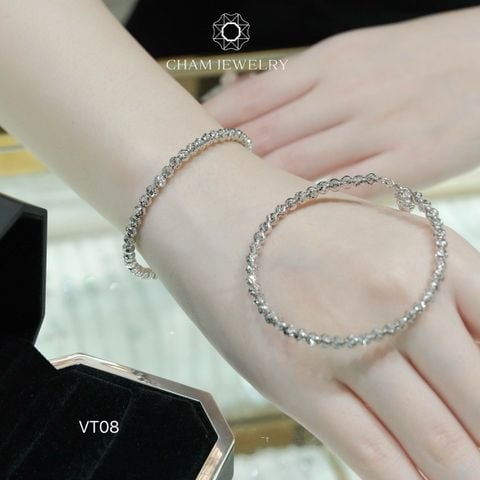 Vòng Tay CHAM JEWELRY VT08, Bi Đều 4.0mm (Barcode CKN).