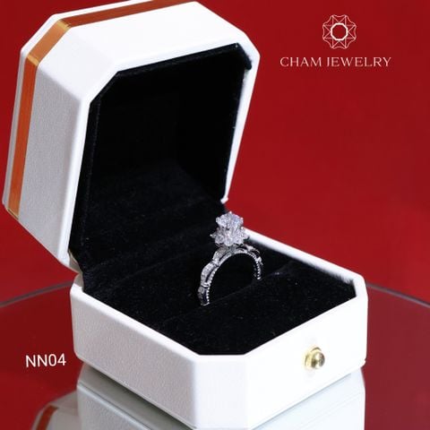 Nhẫn CHAM JEWELRY NN04, Chủ 6.0mm ( Barcode TNN908).