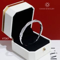 Vòng Tay CHAM JEWELRY VT267, Vòng Xoắn Hột (Barcode C4V855A-PVH457).